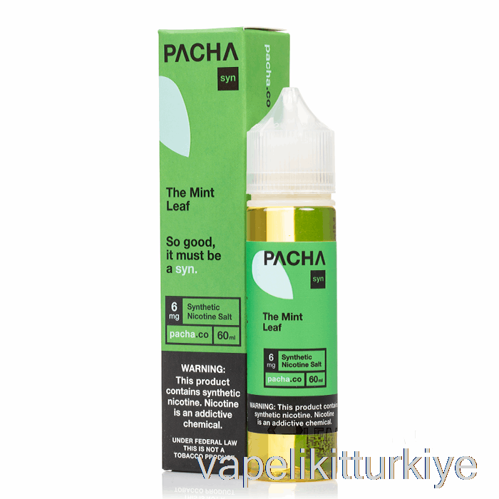 Vape Likit Nane Yaprağı Tatlı özsu Meyvesi Kivi - Pachamama - 60ml 0mg